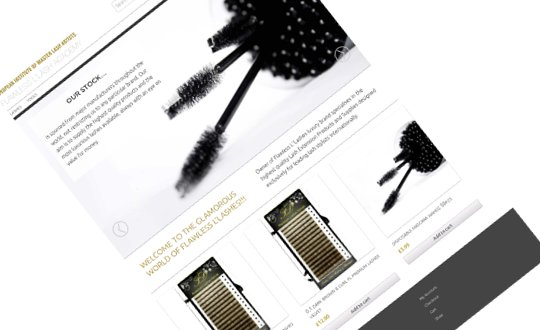 e-commerce site for flawless Lashes, opening Nov 2009